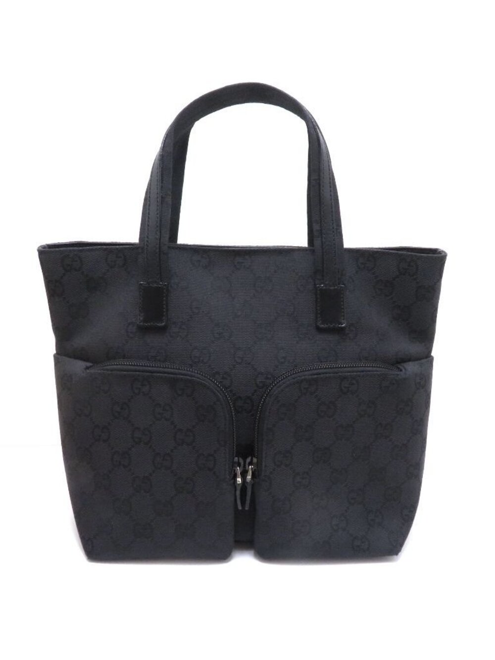Gucci GG Handbag Black 002 Canvas